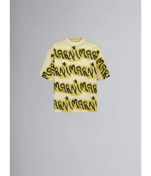 MARNI Big Logo Stripe Organic Cotton Jersey Mens Apparel