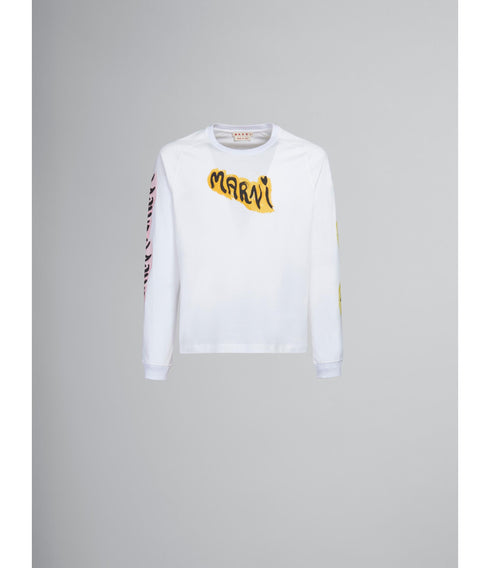 MARNI Graffiti Logo L/s T-shirt Mens Apparel