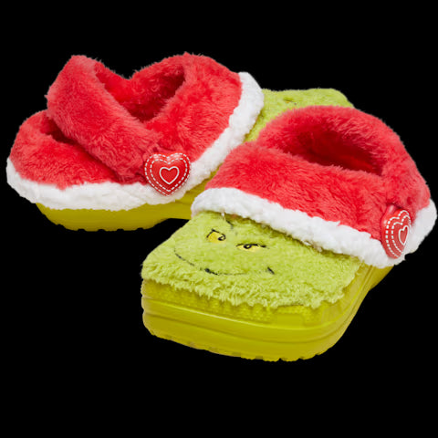 CROCS Grinch Classic Lined Clog Kids Sandals