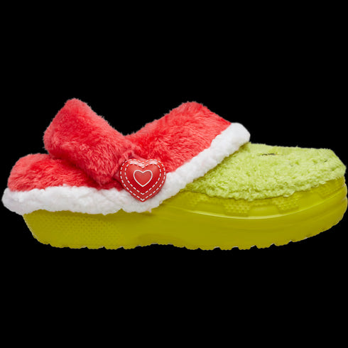 CROCS Grinch Classic Lined Clog Toddler Sandals
