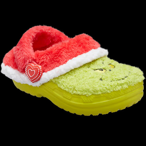 CROCS Grinch Classic Lined Clog Toddler Sandals