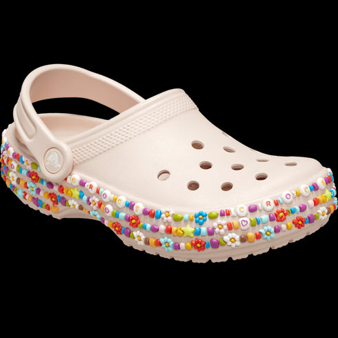 CROCS Classic Beaded Band Clog Kids Sandales