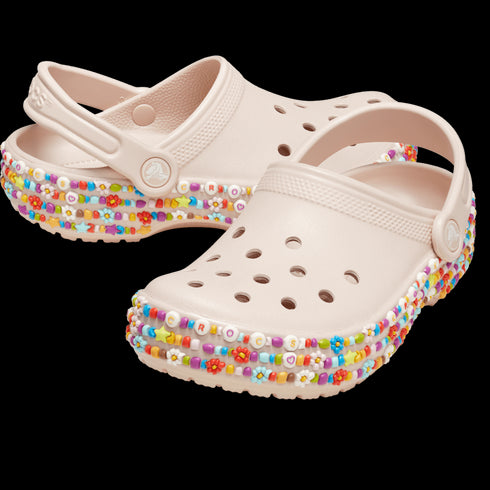CROCS Classic Beaded Band Clog Kids Sandales