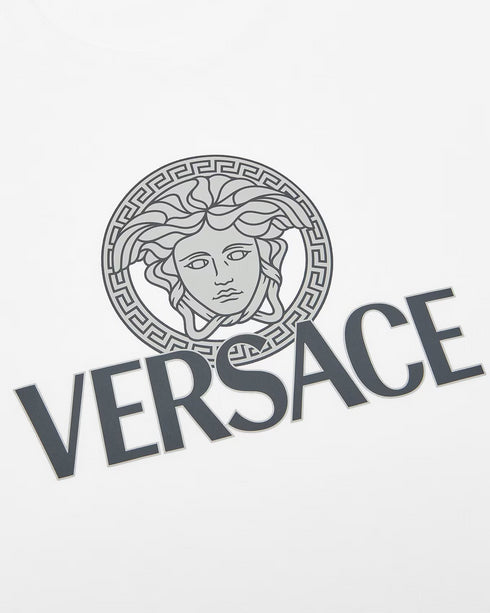 VERSACE T-shirt Cotton Two Color Print Mens Apparel