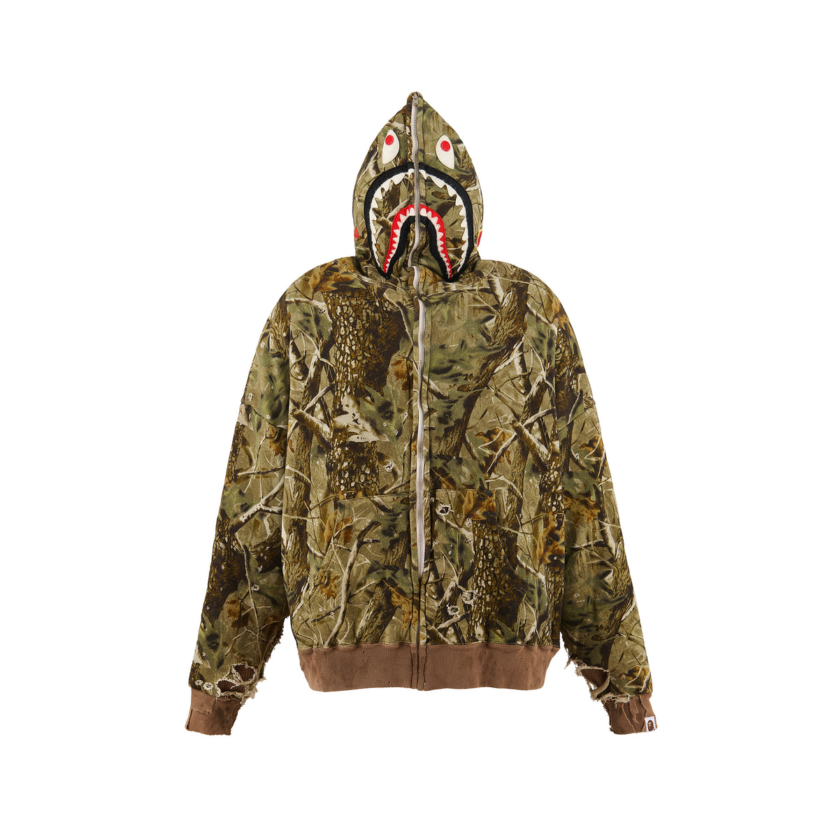SAINT MXXXXXX Bape Shark Zip Hoodie for Men | Asphalt NYC – ASPHALT