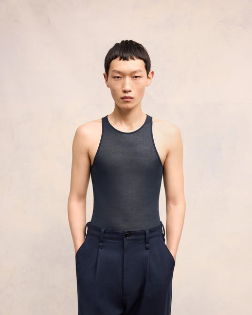 AMI PARIS Fitted Tank Top Mens Apparel