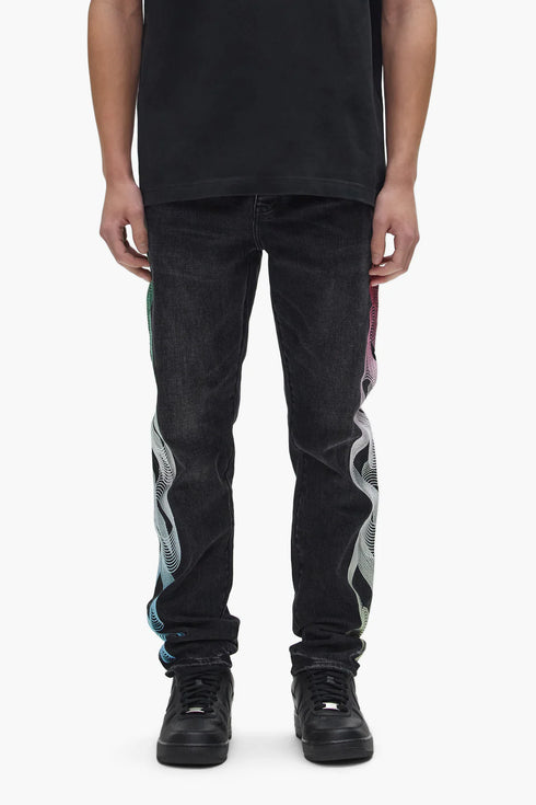 PURPLE BRAND P005 Embroidery Gradient Logo Mens Apparel