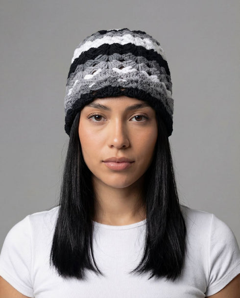 ARKYVE Carbon Crochet Beanie Unisex Accessories