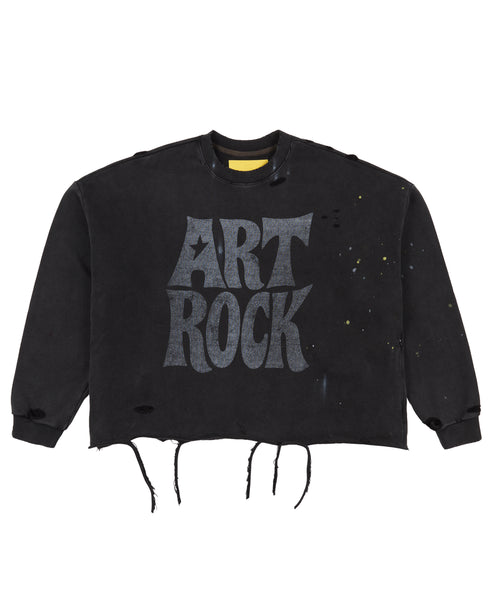 WHENSMOKECLEARS Art Rock Crew Sweatshirt Mens Apparel