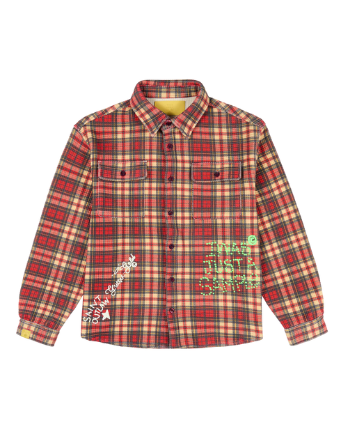 WHENSMOKECLEARS Thermal Button Shirt Mens Apparel