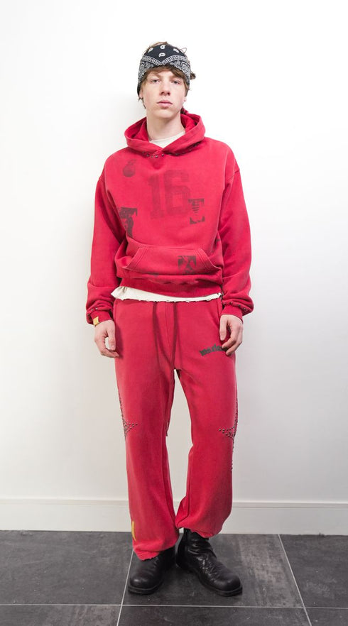 WHENSMOKECLEARS Star Studded Sweatpants Mens Apparel