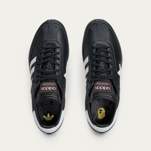 ADIDAS X BAPE Samba 'Core Black' Mens Sneakers