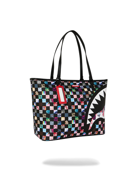 SPRAYGROUND Crazy Check Tote
