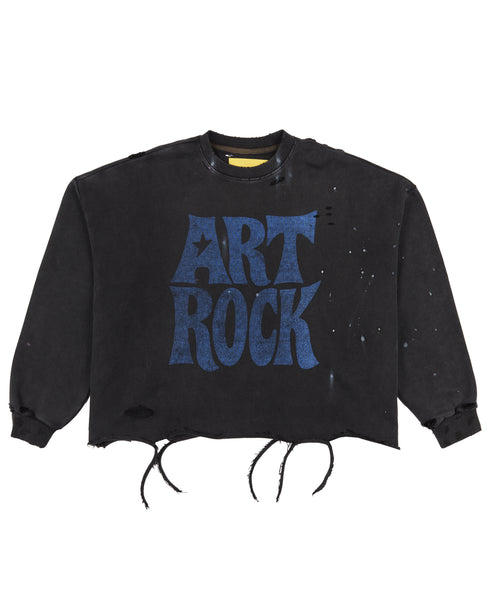 WHENSMOKECLEARS Art Rock Crew Sweatshirt Mens Apparel