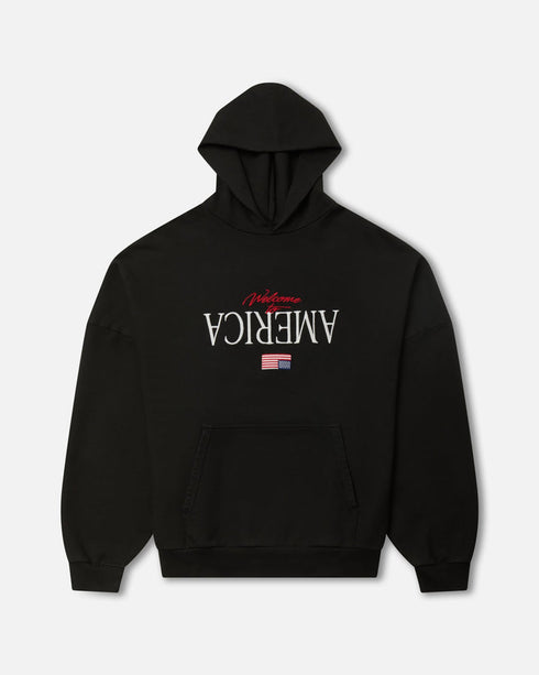 WILLY CHAVARRIA Welcome To America Hooligan Hoodie Mens Apparel