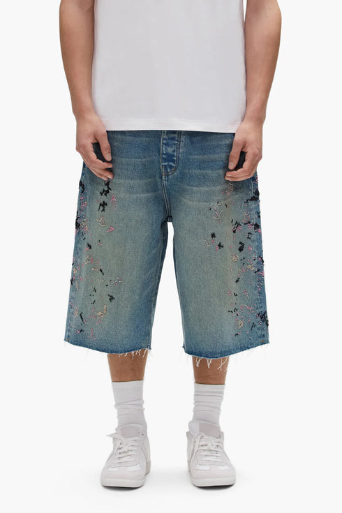 PURPLE BRAND P070 Beaded Splatter Short Mens Apparel