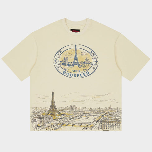 GODSPEED Paris Skyline T-shirt Mens Apparel