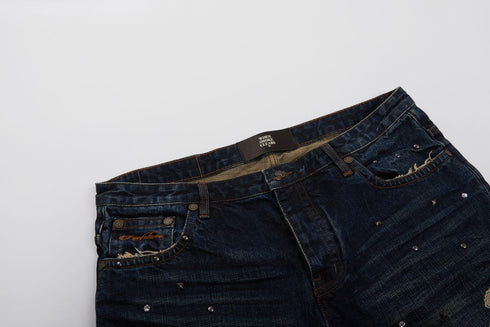 WHENSMOKECLEARS Chainstitch Denim Mens Apparel