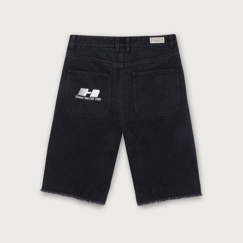 HONOR THE GIFT Frayed Edge Denim Bermudas Mens Apparel