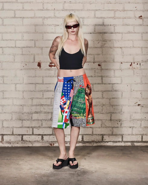 PLEASURE World Cup Wide Shorts Mens Apparel
