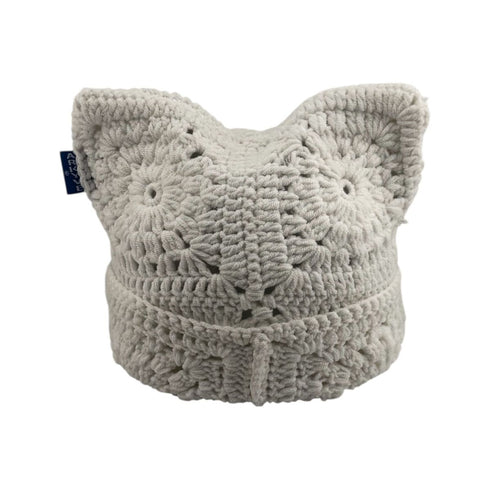 ARKYVE Snow Crochet Cat Hat Accessories