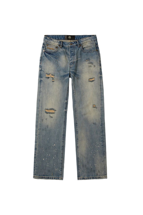 WHENSMOKECLEARS Leather Denim Mens Apparel