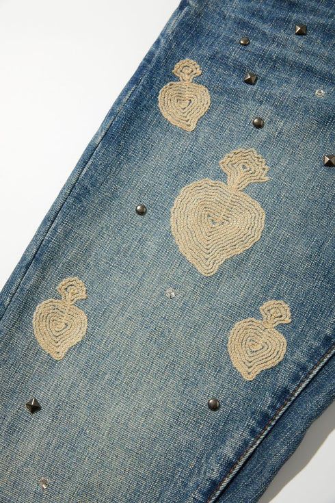 WHENSMOKECLEARS Chainstitch Denim Mens Apparel
