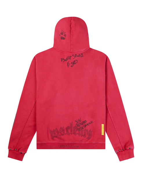 WHENSMOKECLEARS History Studded Hoodie Mens Apparel