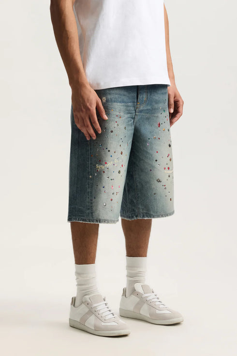 PURPLE BRAND P070 Jewel Long Shorts Mens Apparel