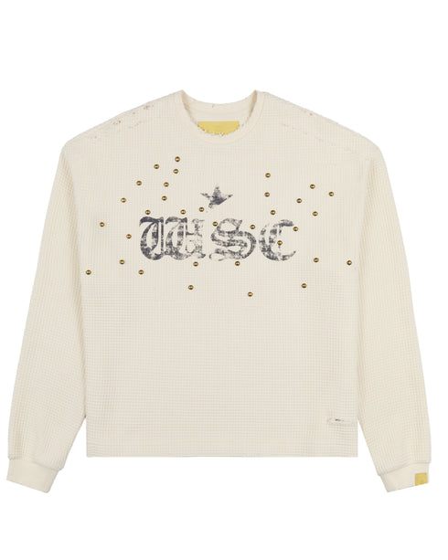 WHENSMOKECLEARS Thermal Sweatshirt Mens Apparel