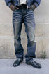 WHENSMOKECLEARS Deep Washed Denim Mens Apparel