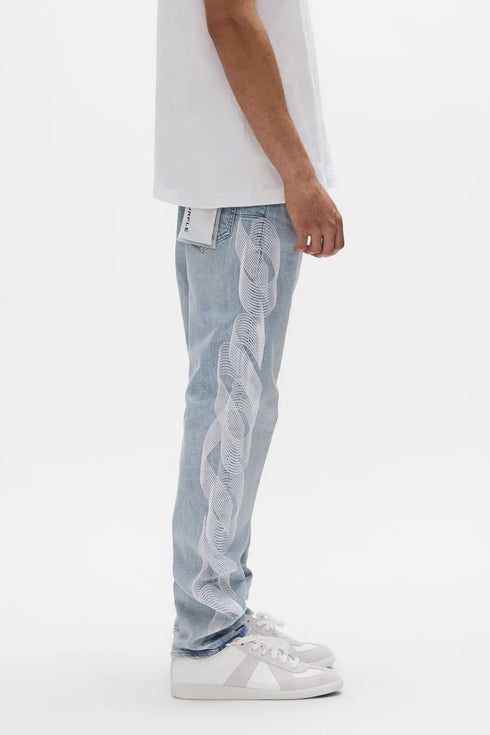 PURPLE BRAND P005 Embroidery Logo Mens Apparel