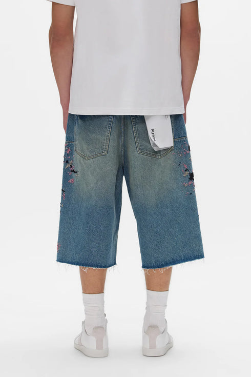 PURPLE BRAND P070 Beaded Splatter Short Mens Apparel