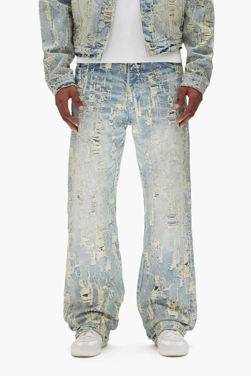 PURPLE BRAND P018 Bead Splatter Destroy Mens Apparel