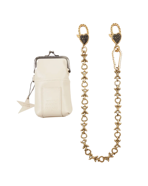 WHENSMOKECLEARS XOXO Wallet Chain Gold Mens Accessories