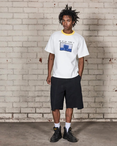 PLEASUERES Speaking Heavyweight Tee Mens Apparel