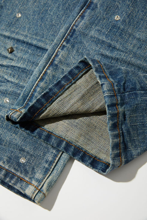 WHENSMOKECLEARS Chainstitch Denim Mens Apparel