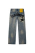 WHENSMOKECLEARS Leather Denim Mens Apparel