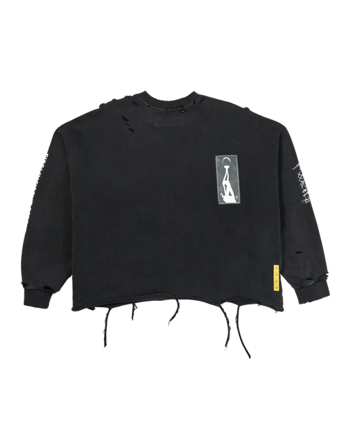 WHENSMOKECLEARS History Patched Crewneck Mens Apparel