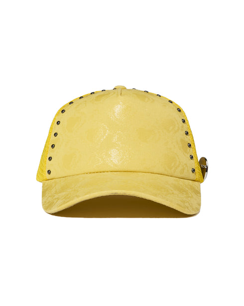 WHENSMOKECLEARS Studded Heart Trucker Mens Accessories
