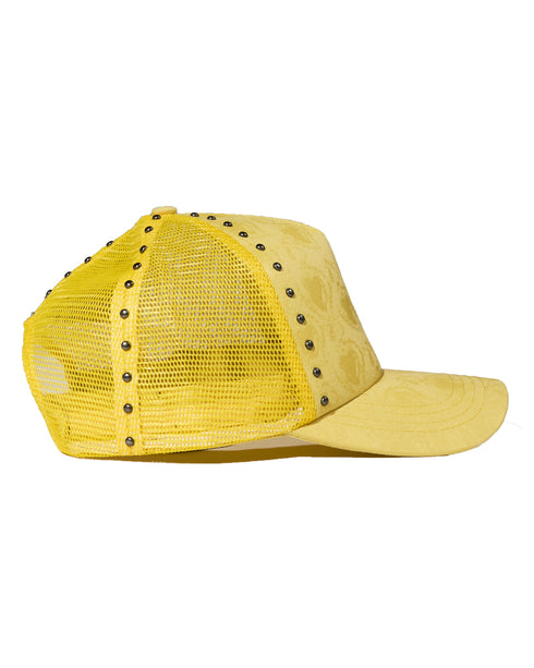 WHENSMOKECLEARS Studded Heart Trucker Mens Accessories