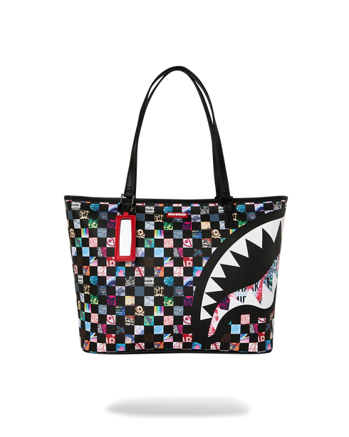 SPRAYGROUND Crazy Check Tote