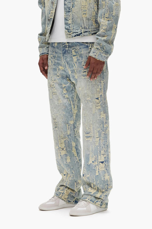 PURPLE BRAND P018 Bead Splatter Destroy Mens Apparel