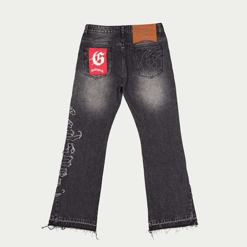 GODSPEED OG Logo Flared Denim Stiched