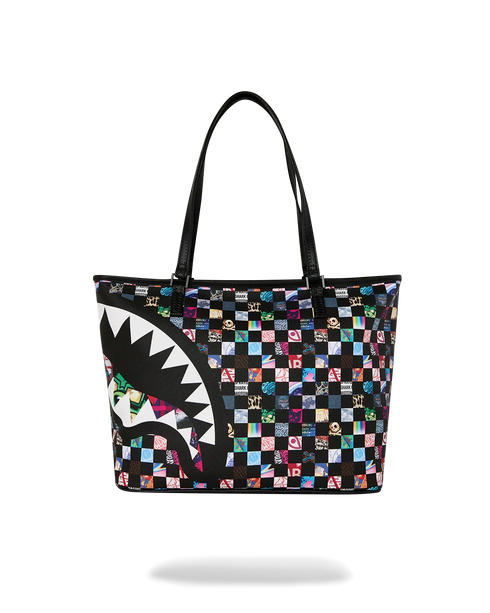 SPRAYGROUND Crazy Check Tote