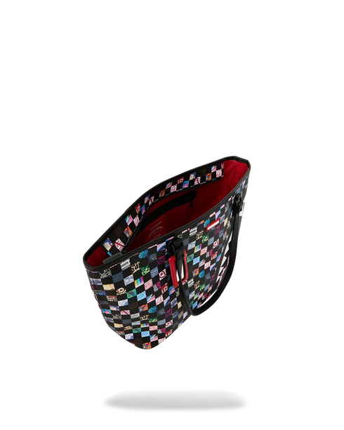 SPRAYGROUND Crazy Check Tote