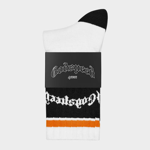 GODSPEED Logo Striped Sock Unisex Accessories