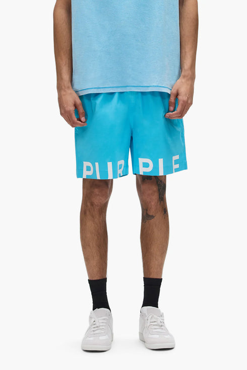 PURPLE BRAND P504 Wordmark Cut All Around Short Mens Apparel