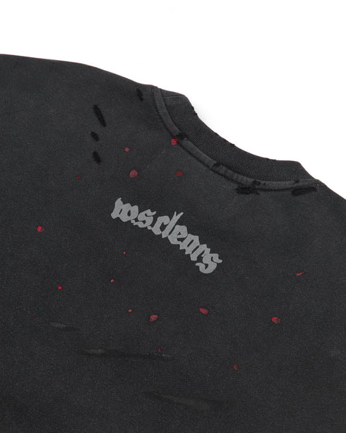 WHENSMOKECLEARS Art Rock Crew Sweatshirt Mens Apparel