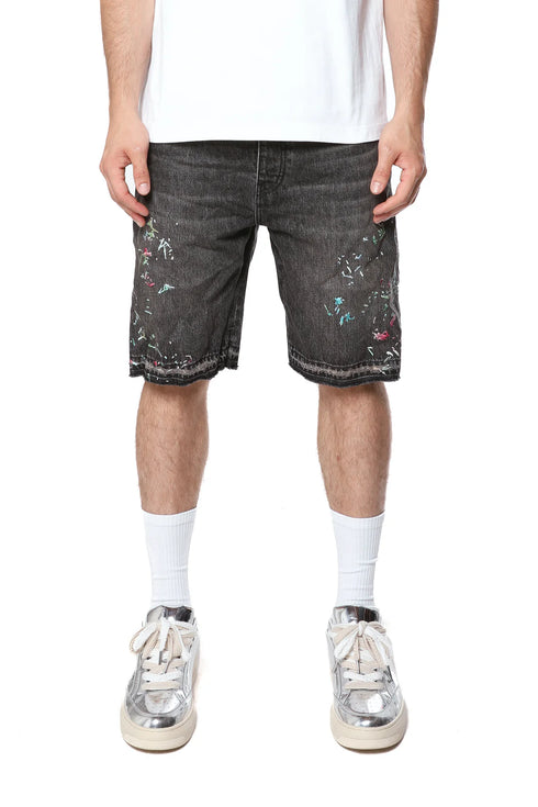PURPLE BRAND P059 Splatter Embroidery Mens Apparel